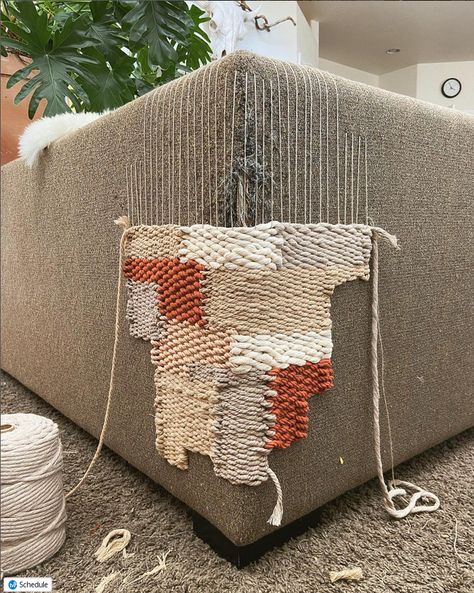 I think this is so clever - weaving over cat scratching! There is a video tutorial if you click through, check it out. How To Fix Cat Scratched Couch, Cat Scratched Couch, Couch Repair, Diy Couch, Online Tutorials, Cat Scratching, Cotton Rope, Dream Home Design, Recycled Cotton