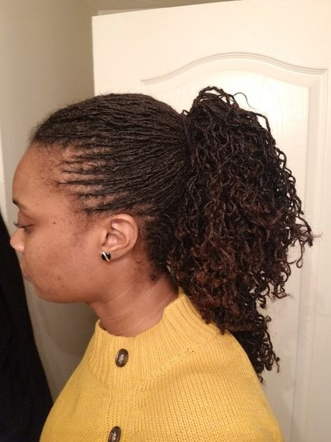 Artificial Sister Locks, Microlocs Styles, Sister Locks Hairstyles, Loc Method Natural Hair, Locks Hairstyles, Locs Journey, Loc Method, Sister Locks, Sisterlocks Styles