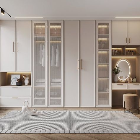 Dressing Room With Mirror, Room Wardrobe Ideas, Dressing Table Inside Wardrobe, Dressing Room Wardrobe, Wardrobe With Dressing, Dressing Table And Chair, Wardrobe Design Bedroom Modern, Simple Dressing Room, American Room