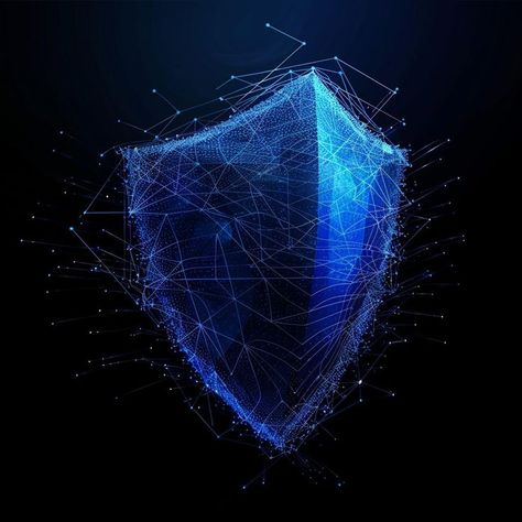 Discover the essence of digital security with an abstract blue wireframe shield - visually striking, vibrant colors enhance the protective concept. This design structure embodies cyber safety, defense, and encryption technology, ensuring internet security. Stay safe online! #Abstract #Blue #Wireframe #Shield #DigitalSecurity #VibrantColors #CyberSecurity #InternetSecurity #Encryption #ProtectiveConcept #Tech #Design Security Graphic Design, Digital Security, Staying Safe Online, Internet Safety, Smartphone Wallpaper, Internet Security, Wireframe, Tech Design, Stay Safe