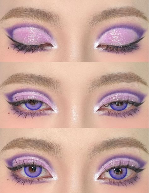 Rapunzel Inspired Makeup, Rapunzel Makeup Look, Pastel Makeup Looks, Star Eye Makeup, Pastel Makeup, Sparkly Makeup, Cute Eye Makeup, Rave Makeup, Work Makeup