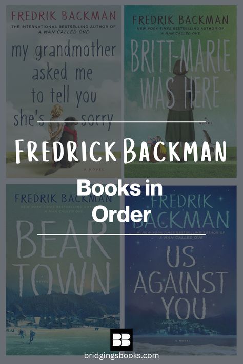 Fredrik Backman Books in Order - Our complete guide covers ALL of Fredrik Backman's book and the best reading order Fredrick Backman Books, Fredrik Backman Books, Fredrick Backman, Fredrik Backman, A Man Called Ove, Books Recommended, Cookie Recipe, Book Lists, Bestselling Author