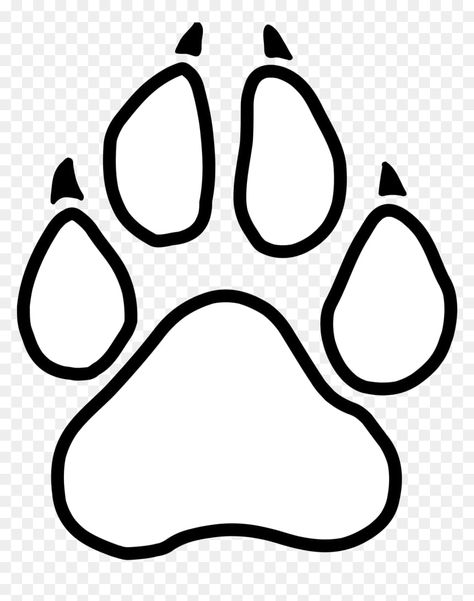 Dog Paw Outline, Paw Clipart, Paw Print Clip Art, Tiger Paw Print, Art Outline, Dog Quotes Love, Tiger Paw, Cursive Calligraphy, Dog Paw Print