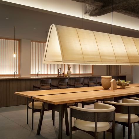 Favourite architecture studios of 2021 — Emmanuel Quartey Keiji Ashizawa, Japanese Lighting, Laboratory Furniture, Shoji Screens, Japanese Restaurant Design, Interior Elements, Minimal Interior, Japanese Interiors, Shoji Screen