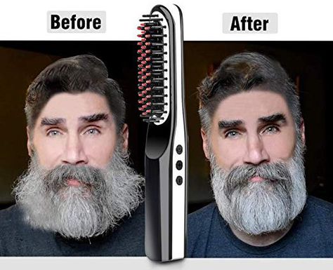 The Best Beard Straightener For Men – GlamGoss Beard Shape, Beard Straightener, Beard Tips, Mens Beard, Dapper Man, Beard Straightening, Straightening Comb, Beard Brush, Hair Straightening Iron