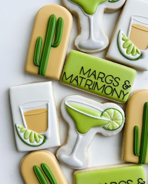 Kaitlin | Margs and Matrimony 💍 What a fun theme!! I wish this one was a thing when I was getting married. . . . . . . . #baking #cookies … | Instagram Margs & Matrimony Cookies, Marg And Matrimony Bachelorette, Margarita And Matrimony, Margs And Matrimony Pool Day, Margs & Matrimony Bachelorette Theme, Margs And Matrimony Bridal Shower Ideas, Margs And Matrimony Bachelorette Themes, Margs & Matrimony, Bach Idea