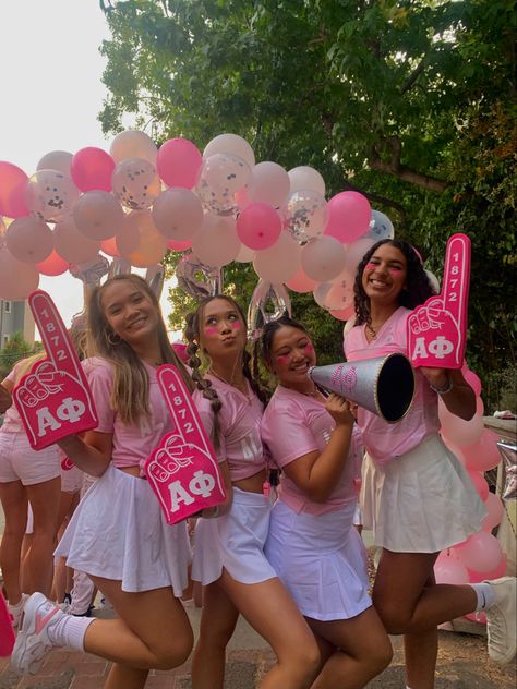 Tropical Bid Day Theme, Sisterhood Themes Sorority, Bid Day Accessories, Drafting The Best Bid Day, Barbie Bid Day Theme, Basketball Bid Day, Barbie Bid Day, Pink Bid Day, Coconut Milk Drinks