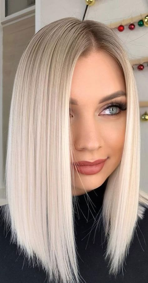 37 Best Blonde For Medium Length Haircuts : Ombre Platinum Blonde Lob Haircut I Take You | Wedding Readings | Wedding Ideas | Wedding Dresses | Wedding Theme Platinum Blonde Lob, Shoulder Length Haircut, Medium Length Blonde Hair, Shoulder Length Blonde, Medium Length Blonde, Medium Blonde Hair, Blonde Lob, Blonde Haircuts, Medium Length Haircut