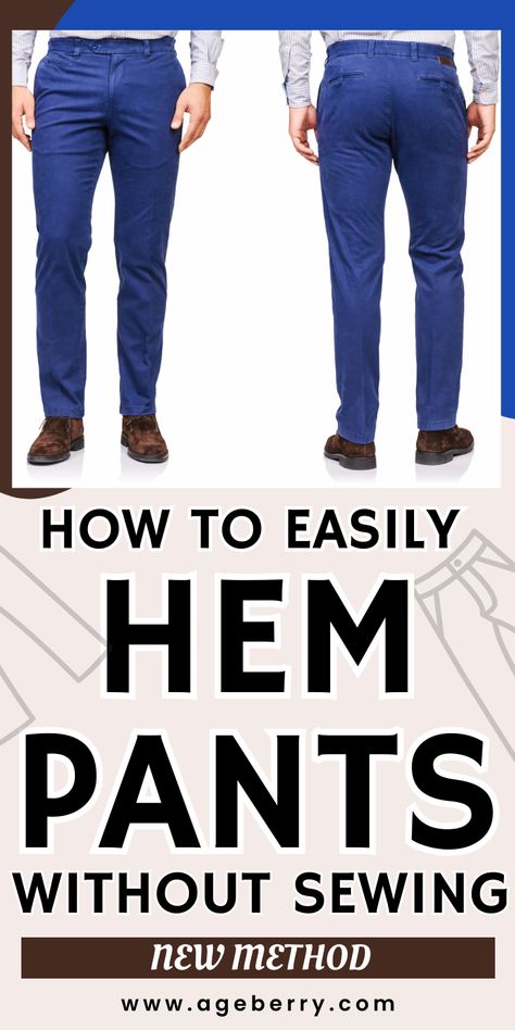 How To Hem Dress Pants, Hemming Pants, Marines Dress Blues, Hem Dress Pants, Serger Sewing, Blue Dress Pants, How To Hem Pants, Stretchy Dress, Sewing Items