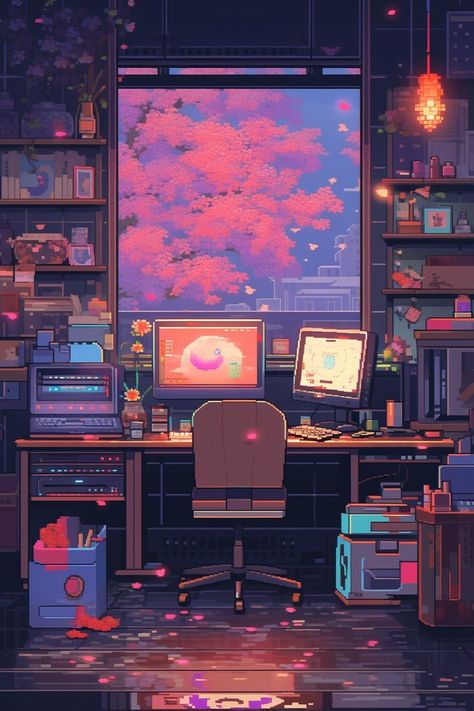 #rococo #pixelart #lofi #90s #aesthetic #anime #animeart #rooms #liminal #spaces #aiart #midjourney #midjourneyart #relaxing #wallpapers #roomdecor #design Cute Cyberpunk, Relaxing Wallpapers, Lo-fi Wallpaper, Cyberpunk Room, Pixel Art Background, Snoopy Wallpaper, Instagram Background, Tech Art, Liminal Spaces