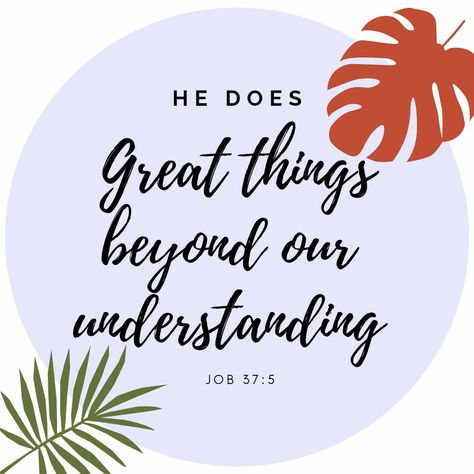 Job 37:5, Job Verses Bible, Job Bible Quotes, Job Bible Verse, First Day Job, Job Wishes, Job Bible, Gods Princess, God Speaks