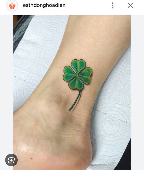 Celtic Cross Tattoo, Leaf Clover Tattoo, Four Leaf Clover Tattoo, Clover Tattoo, Shamrock Tattoos, Clover Tattoos, Green Shamrock, Tattoo Designs For Men, Cross Tattoo