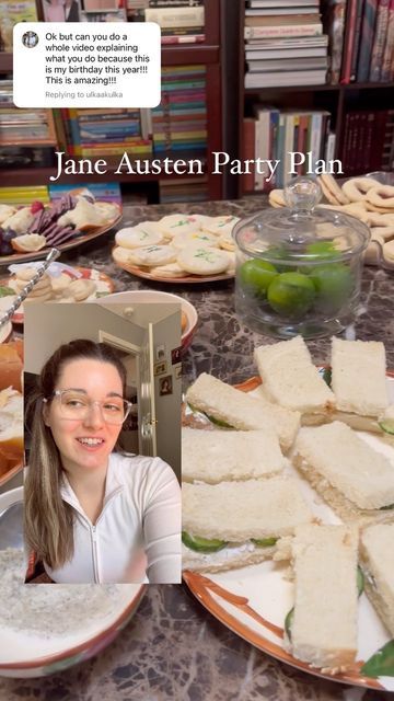 Pride And Prejudice Themed Food, Pride And Prejudice Party Food, Pride And Prejudice Themed Party, Pride And Prejudice Movie Night, Jane Austin Party, Jane Austen Birthday Party, Pride And Prejudice Theme Party, Jane Austen Party Ideas, Pride And Prejudice Party Ideas