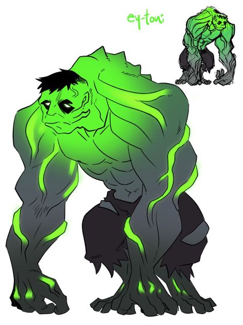 Hulk Oc Male, Hulk Oc, Hulk Redesign, Earth 1610, Hulk Character, Cartoon City, Marvel Character Design, Casey Jones, City Cartoon