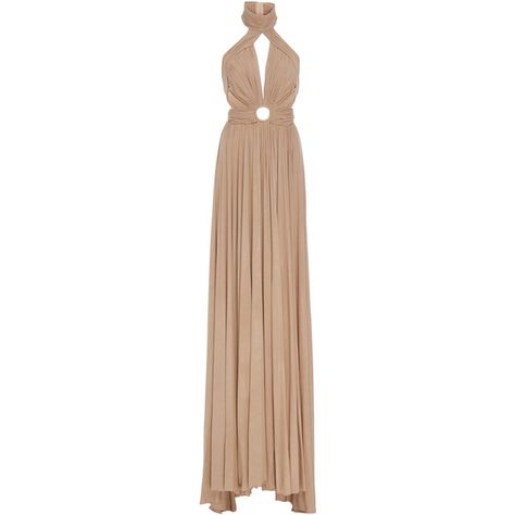 Maria Lucia Hohan Cut Out Moss Gown ($1,690) ❤ liked on Polyvore featuring dresses, gowns, cutout dresses, turtleneck tops, open back evening gowns, beige gown and turtleneck dresses Full Length Dresses, Open Back Evening Gown, Halter Evening Dress, Maria Lucia Hohan, Taupe Dress, Long Sleeve Turtleneck Dress, Beige Dress, Nude Dress, Full Length Dress