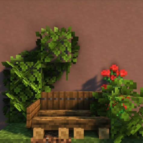 Minecraft Bench, Minecraft Garden, Minecraft Decoration, Rumah Minecraft Sederhana, Bangunan Minecraft, Minecraft Farm, Minecraft Cottage, Easy Minecraft Houses, Minecraft House Tutorials