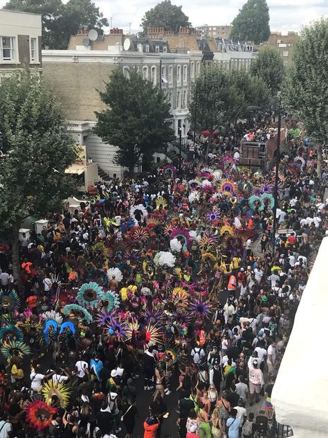 Notting Hill Carnival Aesthetic, Nottingham Carnival, Notting Hill Carnival Outfit, Carnival London, View From A Window, Ladbroke Grove, Caribbean Drinks, Notting Hill Carnival, Summer Lifestyle