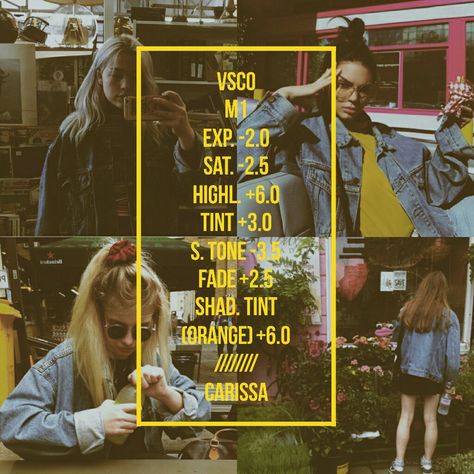 New Theme. Filter Guide/Filter Tips/M1Filter/VSCO Vsco Hacks, Yellow Filter, Vsco Filter Free, Vintage Vsco, Tumblr Photos, Camera Tricks, Vsco Themes, Vsco Tutorial, Best Vsco Filters