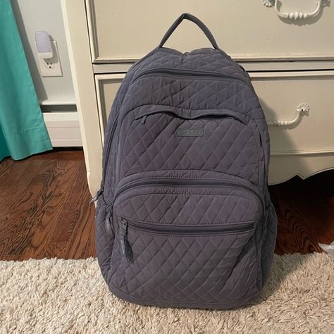 XL Vera Bradley backpack Vera Bradley Backpack Purple, Black Vera Bradley Backpack, Grey Vera Bradley Backpack, Vera Bradley Bookbag, Vera Bradley Backpacks, Vera Bradley Crossbody Bag, Vera Bradley Backpack Aesthetic, Vera Bradley Aesthetic, Bookbags For Highschool