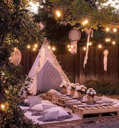 Diy Babyshower, Lace Teepee, Boho Birthday Party, Rustic Backyard, Trendy Baby Shower Ideas, Teepee Kids, Teepee Tent, Boho Party, Photography Decor