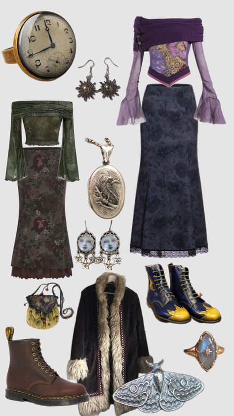 Whimsygoth Outfit #aeathetic #whimsigoth #whimsical #whimsigothic #fashion #outfitinspo #outfit Whimsigoth Christmas Outfit, Whimsygoth Clothes, Pink Whimsigoth, Whimsicraft Outfit, Whimsigoth Pfp, Casual Whimsigoth Outfits, Telenovela Outfits, Winter Whimsigoth Outfits, Whimsical Goth Outfits