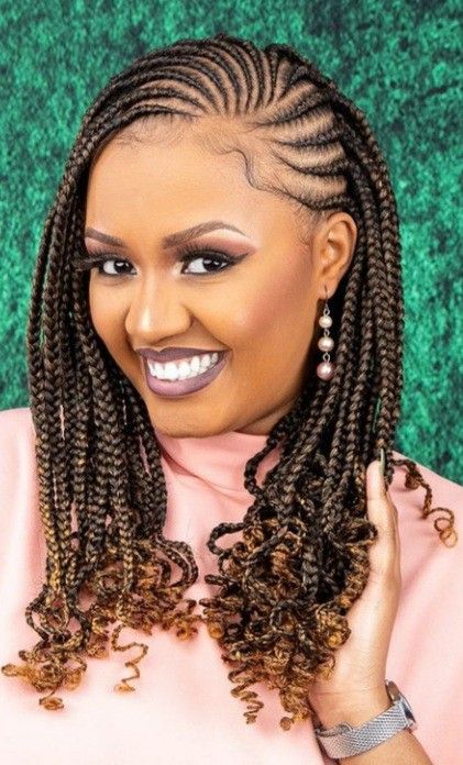 Cornrows Braids For Black Women, Twists Hairstyles, Bob Braids Hairstyles, Twisted Hair, Short Box Braids Hairstyles, Beauty Space, Braided Hairstyles For Black Women Cornrows, Short Box Braids, Hair Braiding Styles