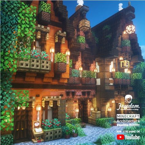 Minecraft Row Of Houses, Minecraft Medieval Row House, Minecraft Row Houses, Minecraft Kingdom, Minecraft Steampunk, Minecraft Structures, Bangunan Minecraft, Minecraft Cottage, Row Houses