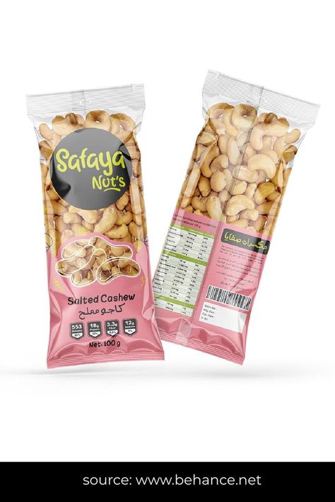 Cashew Packaging Design, Nuts Packaging Ideas, Dryfruits Packing Ideas, Nuts Packaging Design, Mixed Nuts Packaging, Nuts Packaging, Fruit Pouches, Biscuit Packaging, Packaging Snack