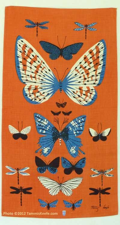 Tammis Keefe Towels, Pinned Fauna Butterflies Yellow, Tammis Keefe, Butterflies And Dragonflies, Bar Napkins, Richie Rich, Butterfly Illustration, Insect Art, Art Collage Wall, Sewing Art