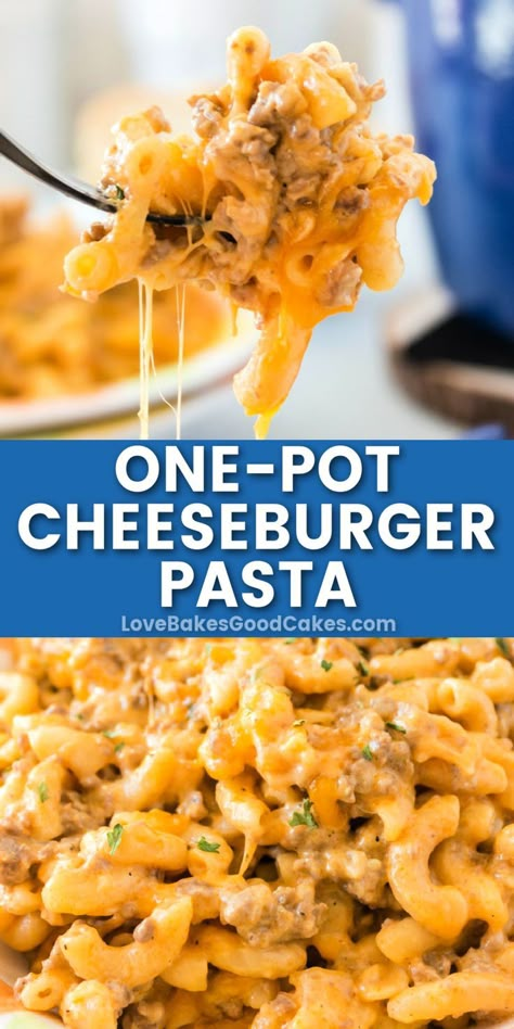 Cheese Burger Macaroni, Mac And Cheese Rezept, Cheeseburger Mac And Cheese, Hearty Pasta Recipes, Cheeseburger Mac, Ground Beef Pasta Recipes, Cheesy Pasta Recipes, Beef Pasta Recipes, Cheeseburger Pasta