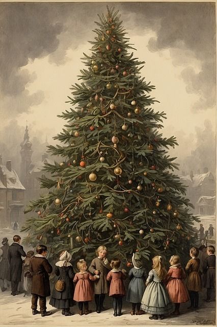 Download free HD stock image of Ai Generated Christmas Tree Victorian Christmas Images, Vintage Christmas Pictures, Public Domain Christmas Images, Advent Images, Christmas Images Free, Christmas Pictures Vintage, Christmas Church, How To Make Christmas Tree, Holiday Images