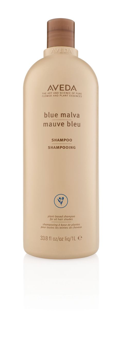 #Tip: Neutralize brassiness in your #AvedaBlonde with help from Blue Malva. Best Blue Shampoo, Brunette Hair Shades, Aveda Blue Malva, Natural Brunette, Aveda Hair, Beauty Wishlist, Color Conditioner, Blonde Tones, Toning Shampoo