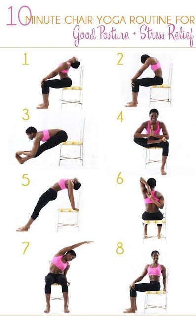 Chair Yoga For Beginners, Chair Yoga Sequence, Yoga Stretches For Beginners, Chair Pose Yoga, Yoga For Seniors, Poses For Beginners, Chair Exercises, Partner Yoga, Yoga Posen