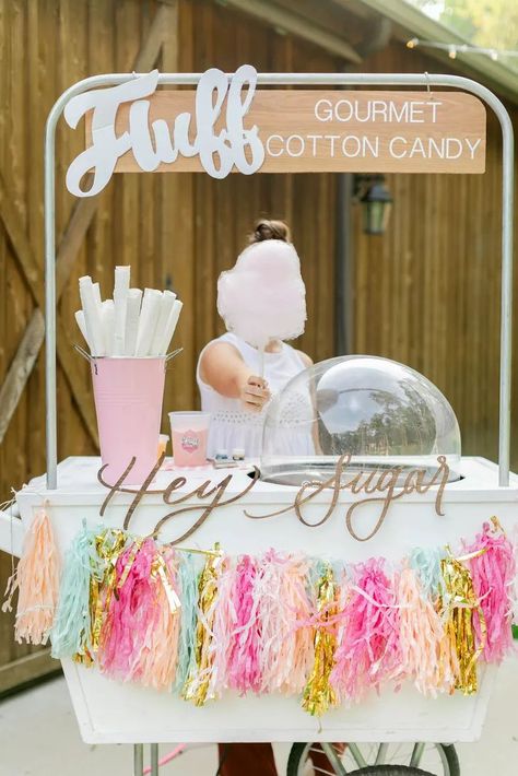 Pink Bridal Shower Theme, Pink Dessert Tables, Wedding Buffet Food, Candy Stand, Unique Wedding Receptions, Murfreesboro Tennessee, Bridal Shower Backdrop, Candy Station, Bridal Shower Tables