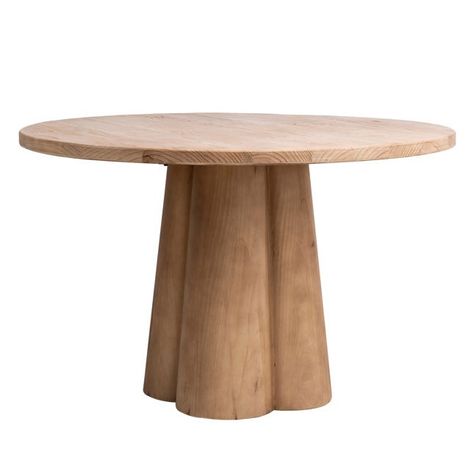 Sylmar Dining Table - Dovetail Dovetail Furniture, Round Pedestal Dining, Round Pedestal Dining Table, Eco Friendly Furniture, Pine Table, Wood Rustic, Reclaimed Pine, Dining Benches, Rustic Lodge