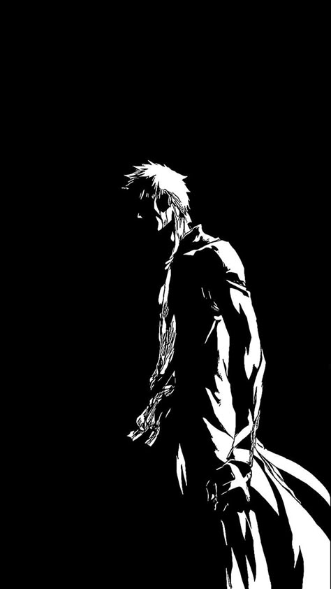 Ichigo True Bankai Manga, Ichigo Black And White, Ichigo Kurosaki Thousand Year, Bleach Manga Ichigo, Ichigo Aesthetic, Bleach Wallpaper 4k, Bleach Ichigo Bankai, Bleach Wallpaper, Ichigo Kurosaki Wallpaper