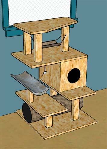 cat trees diy | DIY Cat Tree Advice Now I just need some one to build it. #CatFondo Cat Trees Diy, Katt Diy, Cat Tree Plans, Diy Chat, Katt Grejer, Trees Diy, Chat Diy, Kat Diy, Cat Tree House