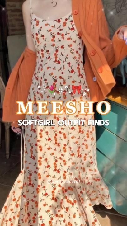 Cute Summer Shopping Outfit, Pinterest Dress Outfits, How To Wear A Dress Casually, From Where To Buy Clothes, Casual Summer Dress Outfit Ideas, Soft Girl Summer Outfits, Girly Summer Outfits Casual, Dresses From Meesho, Pinterest Girl Outfits