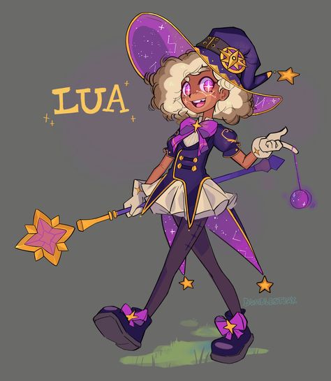 Galaxy Witch, Purple Witch, Witch Art, Cartoon Character Design, Girls Characters, 영감을 주는 캐릭터, Character Design References, Sketchbook Art Inspiration, Cute Characters