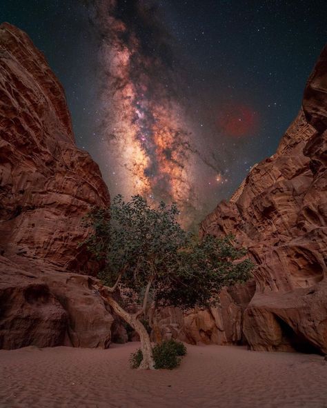 Desert Canyon, Wadi Rum Jordan, Jordan Travel, Wadi Rum, Seven Wonders, Landscape Scenery, Night Sky Photos, The Night Sky, Good Enough