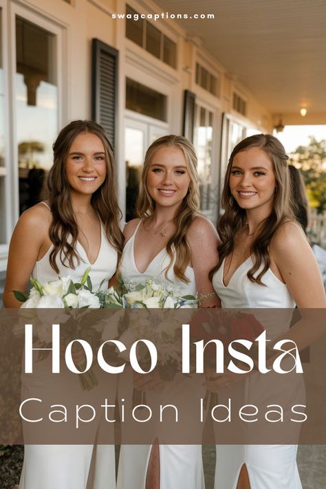 Looking for the perfect Hoco Insta caption? From fun and flirty to cute and classy, this list of Hoco Insta Caption Ideas has got you covered! Whether you're dancing the night away or capturing a special moment with friends, these captions will make your homecoming pics shine on your feed. Captions For Hoco Instagram, Insta Captions For Homecoming, Captions For Homecoming Pics, Insta Hoco Captions, Last Hoco Captions, Hoco Songs Insta, Homecoming Instagram Captions Ideas, Hoco Captions For Instagram Friends, Homecoming Caption Ideas