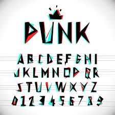 9,671 Punk Illustrations & Clip Art - iStock Punk Typography, Punk Font, Font Ideas Alphabet, Distorted Text, Glitch Font, Letras Cool, Best Canva Fonts, Punk Logo, Fonts Cursive