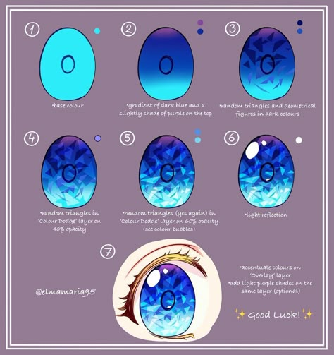 22.2k Likes, 90 Comments - Elma ♥️ (@elmamaria95) on Instagram: “Manhwa: “Who made me a princess”♥️ Jewel eyes Tutorial 💎 Not sure if this is the easiest way but…” Animal Eye Drawing, Jewel Eyes, Eyes Tutorial, الفن الرقمي, Eye Drawing Tutorials, Online Comics, Drawings Tutorials, Digital Art Beginner, How To Shade