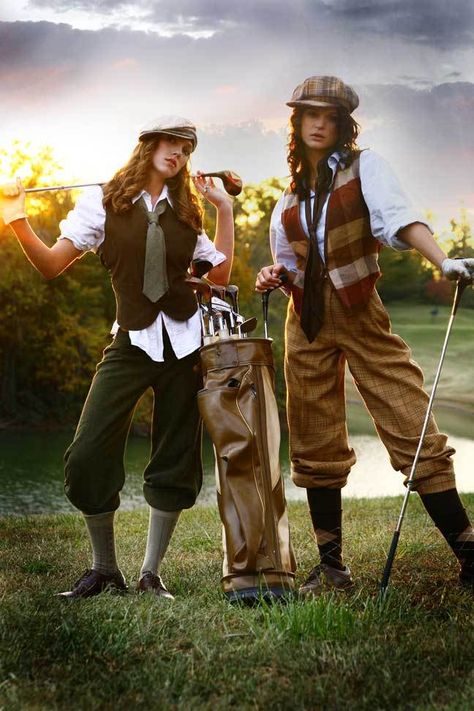 Vintage Golf by Amy M. Phillips and Fairlight Hubbard , via Behance Golf Fashion Men, Golf Women, Golf Attire Women, Golf Photography, Best Golf Clubs, Womens Golf, Womens Golf Fashion, Golf Party, Golf Attire