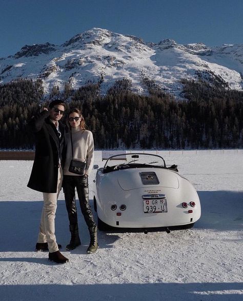 Christian Sieber, Alex Riviere, Rich Couple, Paris Travel Photography, Snow Outfit, St Moritz, Ski Season, Classic Porsche, The Best Is Yet To Come