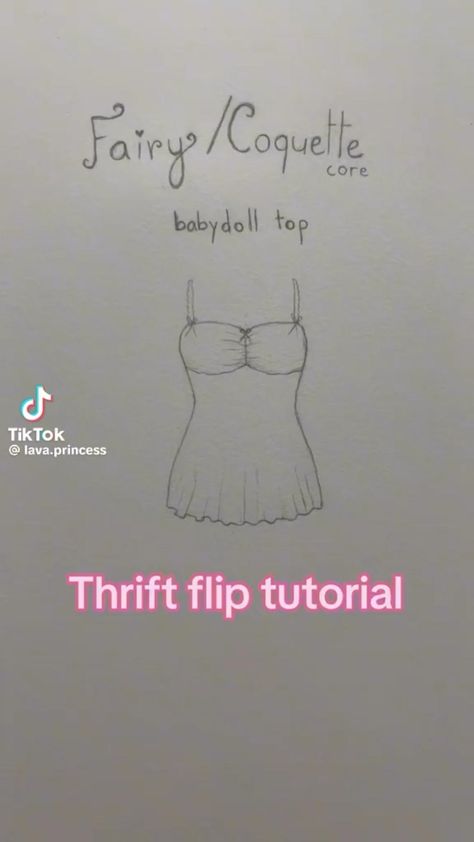 #thriftflip #thrift #y2k Thrift Flip Ideas, Diy Sy, Easy Diy Clothes, Upcycle Clothes Diy, School Starts, Cute Sewing Projects, Sewing Projects Clothes, Diy Clothes Design, Thrift Flip