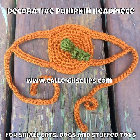 Crochet Cat Bonnet Pattern Free, Pumpkin Headpiece, Crochet Cat Sweater Pattern, Crochet Dog Hat Free Pattern, Crochet Cat Sweater, Cat Sweater Pattern, Crochet Pumpkin Hat, Cat Hat Pattern, Crochet Dog Hat