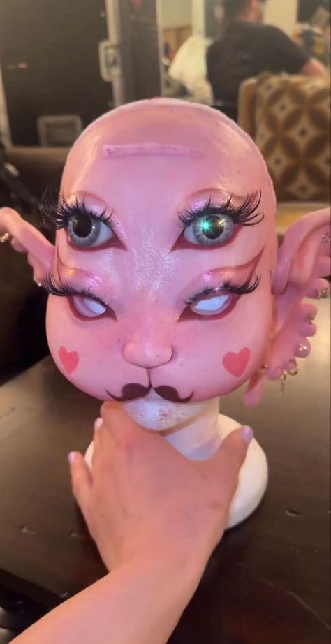 How To Make Melanie Martinez Mask, Portals Mask Melanie Martinez, Mel Cosplay, Portals Tour Outfits, Melanie Martinez Portals Mask, Melanie Martinez Mask, Portals Outfit, Portals Perfume, Melanie Martinez Makeup