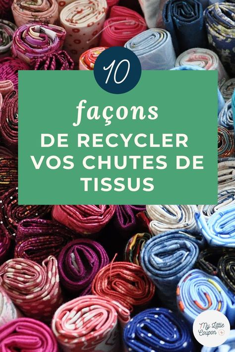 Vous souhaitez réutiliser ou recycler vos chutes de tissus ? Nous vous avons préparé 10 idées couture à tester absolument pour coudre jusqu'au dernier cm de tissu ! Recycler Diy, Rangement Art, Patchwork Diy, Creation Couture, Sewing Blogs, Couture Sewing, Sewing Lessons, Diy Couture, Art Textile