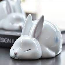 Modern Ornaments Ceramic Rabbit Home Decorations Animal Crafts for Bedroom Study Window Wedding Gifts Desk Kawaii Pottery Rabbit Ceramic Sculptures, Bunny Pottery, Desk Kawaii, Crafts For Bedroom, Animal Ceramics, Modern Ornaments, Bunny Ceramic, Rabbit Ceramic, Easter Pottery